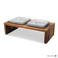Wolters Meshidai True Doppelnapf - Teak