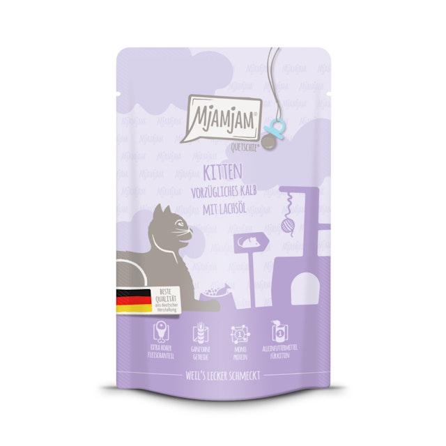 MJAMJAM Quetschies Kitten 125g Beutel KatzennassfutterVorschaubild