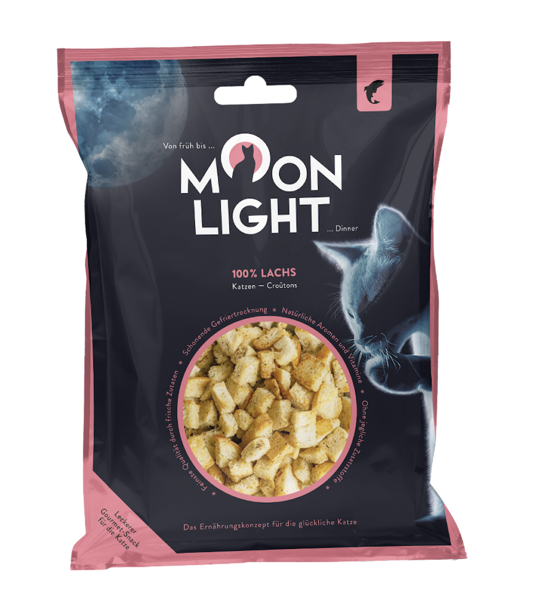 Moonlight-Dinner 23g Katzennassfutter Filet-Stick Lachs Katzennassfutter 20x 23 Gramm