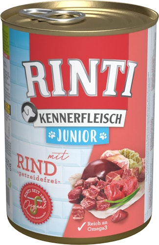 RINTI Kennerfleisch Junior 400g Dose Hundenassfutter