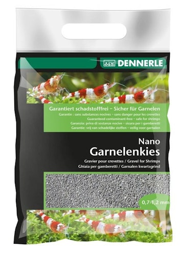 DENNERLE Nano Garnelenkies Arkansas grau 0,7-1,2 mm (2 kg)