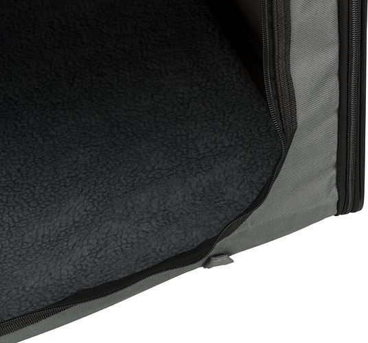 TRIXIE Hundebox Basic, dunkelgrau/hellgrau