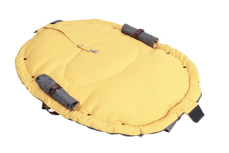 NOBBY Tasche "SHELLY" grau/senf 72 x 55 cm