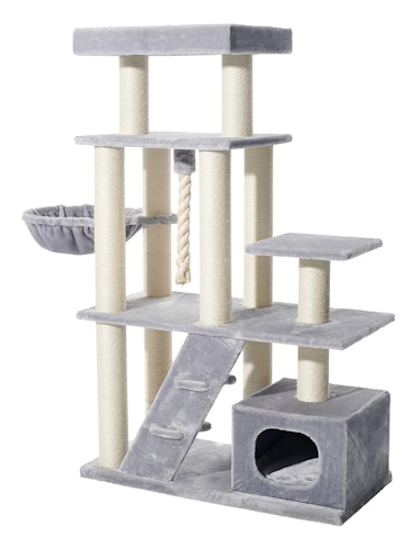 NOBBY Kratzbaum  "KILIS" hellgrau; 100 x 50 x 160 cm