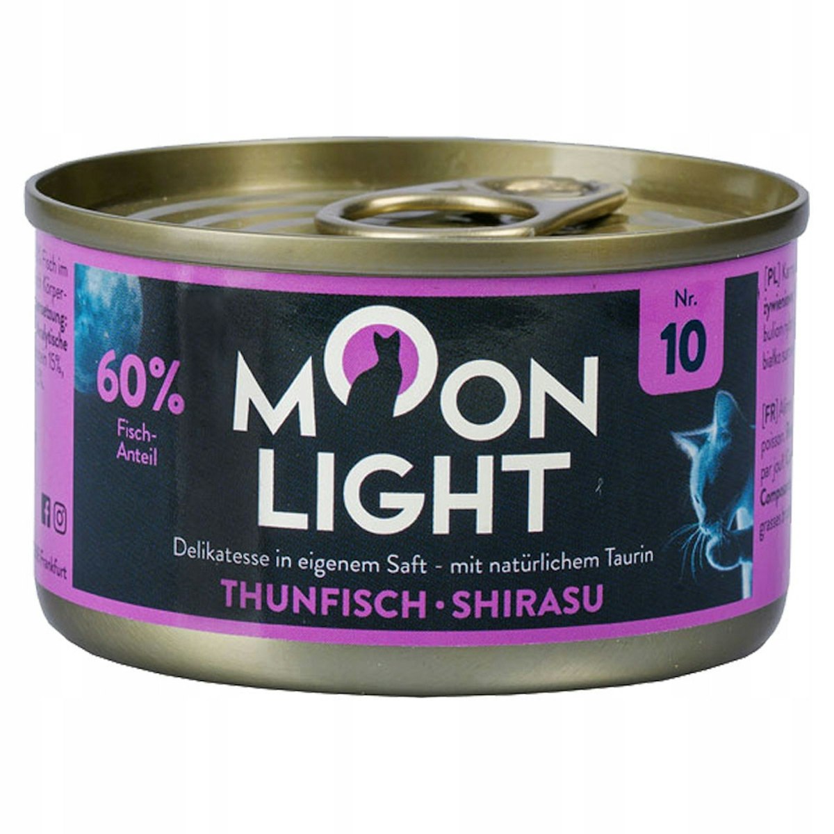 Moonlight-Dinner 80g  Katzennassfutter Nr.10 Thunfisch-Shirasu Katzennassfutter 24x 80 Gramm