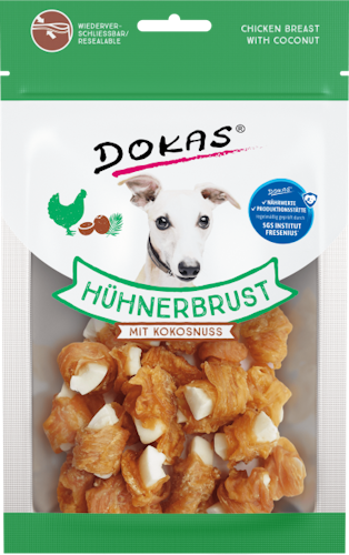Dokas Hund Hühnerbrust mit Kokosnuss 60g