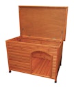 Vorschaubild TRIXIE natura Hundehütte Classic mit Flachdach M-L 104x68x72cm braun