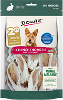 DOKAS Kaninchenohren getrocknet Hundesnack 100 Gramm