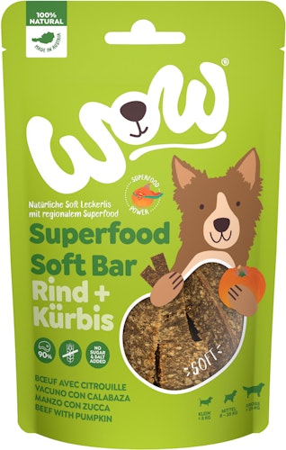 WOW Superfood Soft Bar 150 Gramm Hundesnack