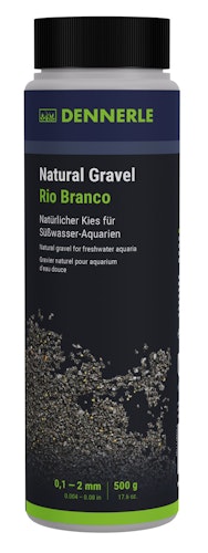 DENNERLE Natural Gravel Rio Branco 0,1-2 Millimeter 500 Gramm Aquarieneinrichtung