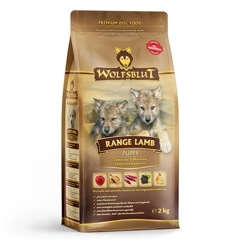 WOLFSBLUT Range Lamb Puppy Lammfleisch und Reis Hundetrockenfutter