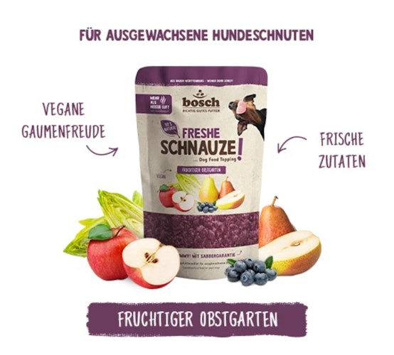 BOSCH Freshe Schnauze Topping 200g Obstgarten