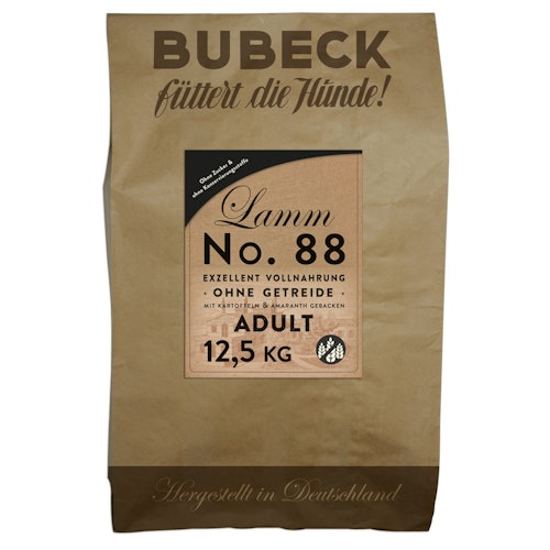 Bubeck Nr. 88 Adult Lammfleisch mit Kartoffel & Amaranth gebacken Hundetrockenfutter