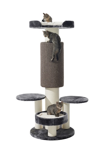 NOBBY Kratzbaum "ARTO" grau; Ø 60 x 152 cm