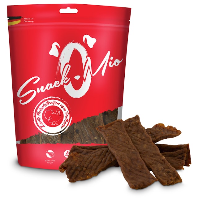 SnackOMio Fleischstreifen 125 Gramm HundesnackVorschaubild