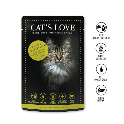 Cat's Love Adult Mix 85g Beutel Katzennassfutter