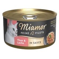 Miamor Feine Filets Thun & Lachs in Sauce 85g Katzennassfutter