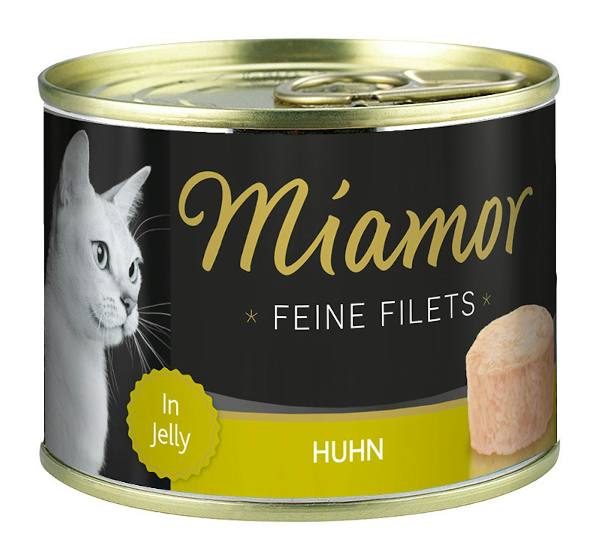 Miamor Feine Filets in Jelly 185g Dose Katzennassfutter 12 x 185 Gramm Huhn