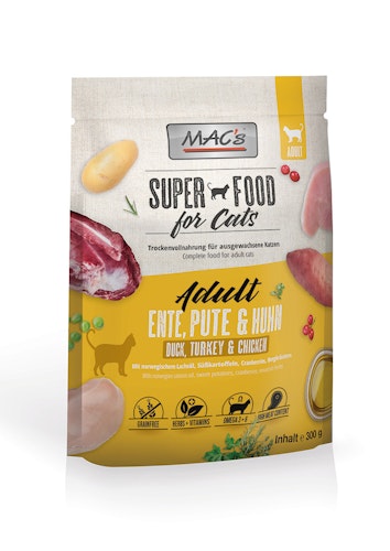 MAC's Cat Adult Ente, Pute & Huhn Katzentrockenfutter