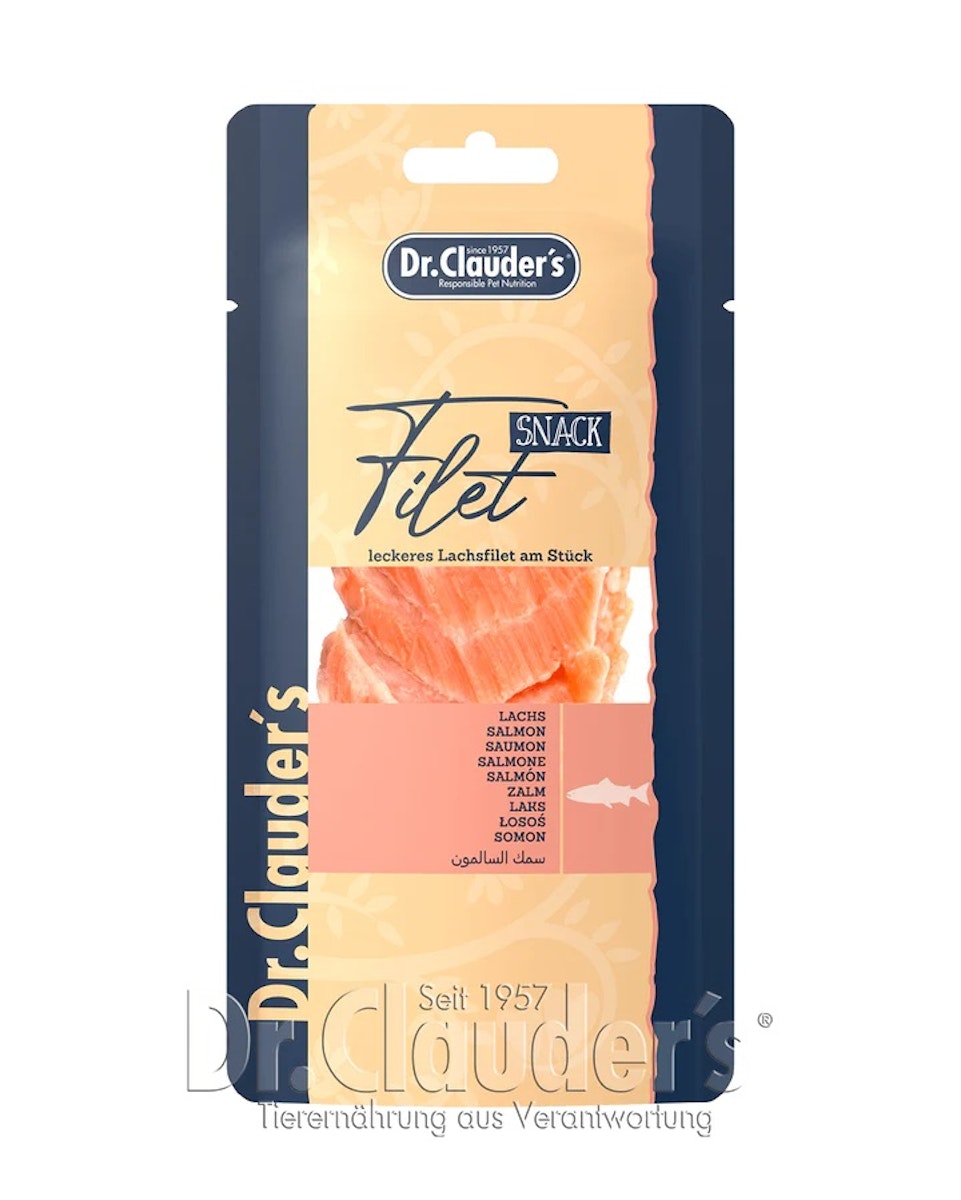 Dr. Clauder’s 12 x 30g Filet Katzensnack Lachs