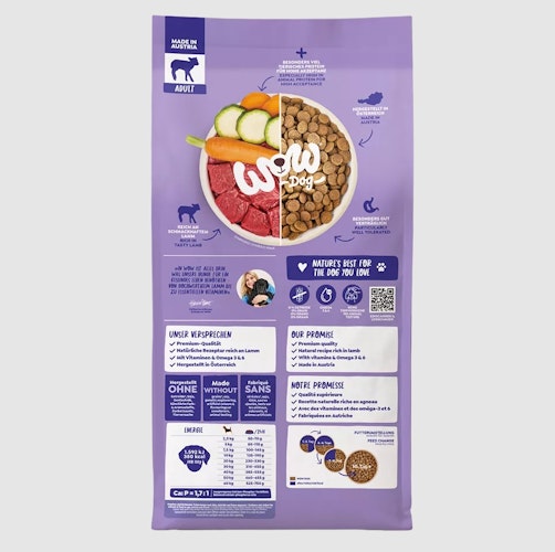 WOW Adult Lamm Lamm 6kg Hundetrockenfutter