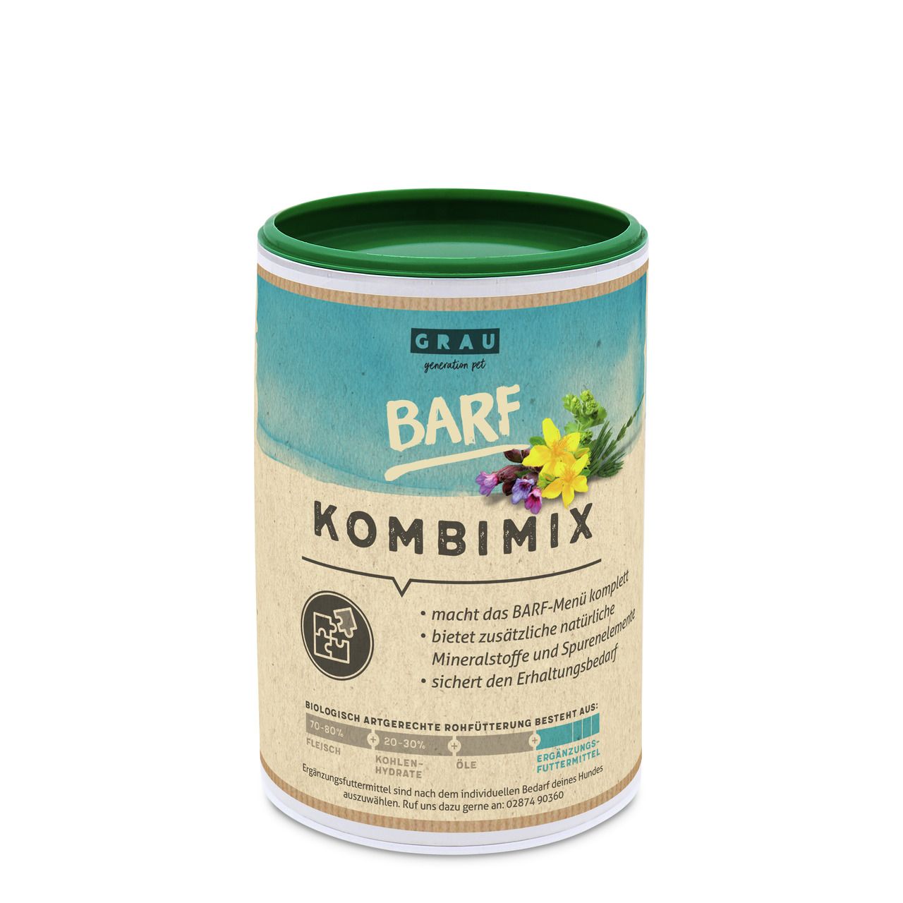 grau BARF KombiMix Nahrungsergänzung