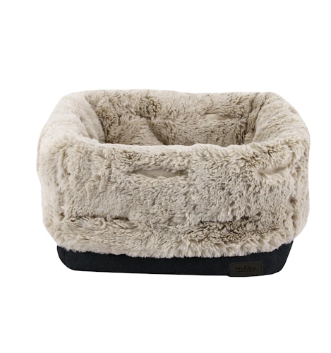 Nobby Bett/-tasche ENDA 45 x 45 x 40cm schwarz/beige