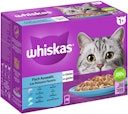Vorschaubild Whiskas 1+ Fischauswahl in Gelee 12 x 85 Gramm Multipack Katzennassfutter