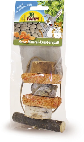 JR FARM Nager Natur Mineral-Knabberspaß 250g Nahrungsergänzung für Kleintiere