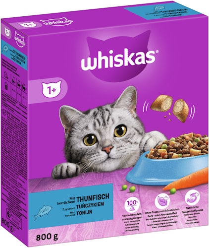 Whiskas 1+ 800 Gramm Katzentrockenfutter