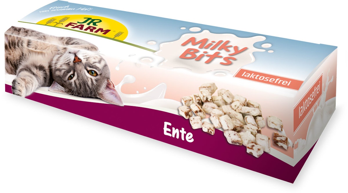 JR FARM Milky Bits 40g Katzensnack Sparpaket Hühnerfilet 6 x 40g