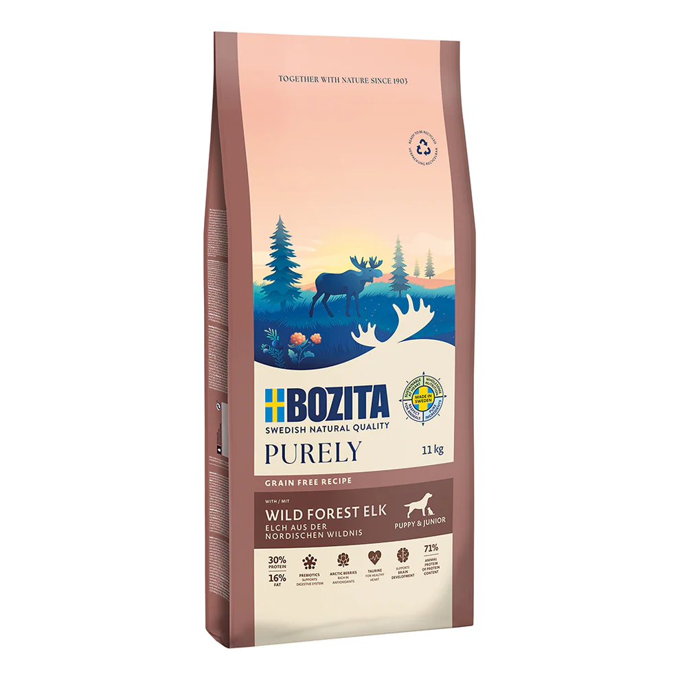 Bozita 11kg Purely Puppy&Junior Elch