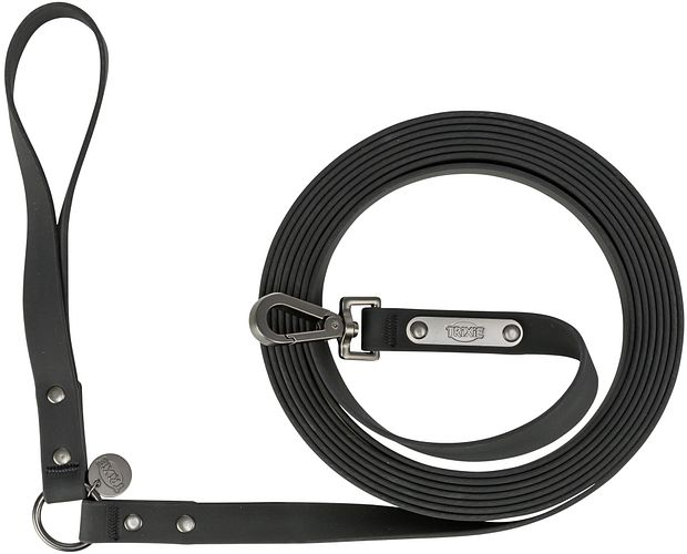 TRIXIE Schleppleine CityStyle, PVC, M–L: 5 m/20 mm, schwarz