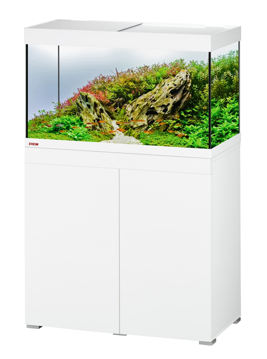 EHEIM vivaline 144 LED Aquarium mit Unterschrank arctic