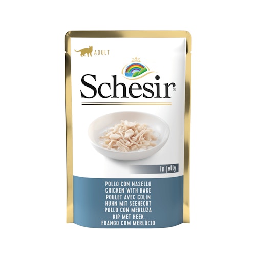 Schesir Jelly Beutel 85 Gramm Katzennassfutter