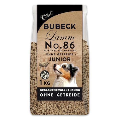 Bubeck Nr. 86 Junior Lamm mit Kartoffel und Bierhefe gebacken Hundesnacks