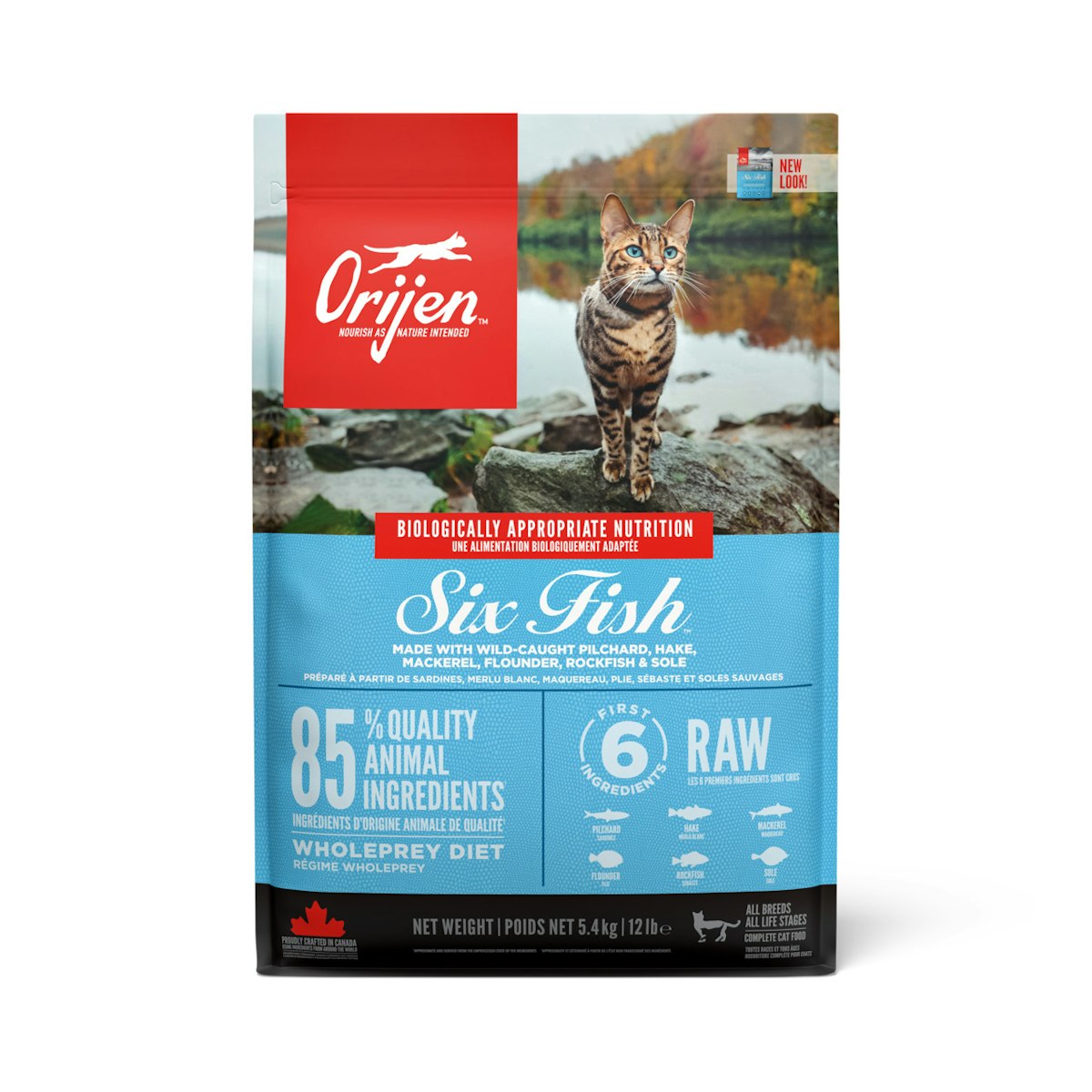 Orijen 6 Fish Katzentrockenfutter Sparpaket 2 x 5,4 Kilogramm