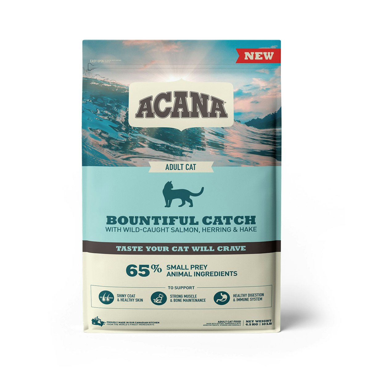 Acana Cat Bountiful Catch Katzentrockenfutter 4,5 Kilogramm