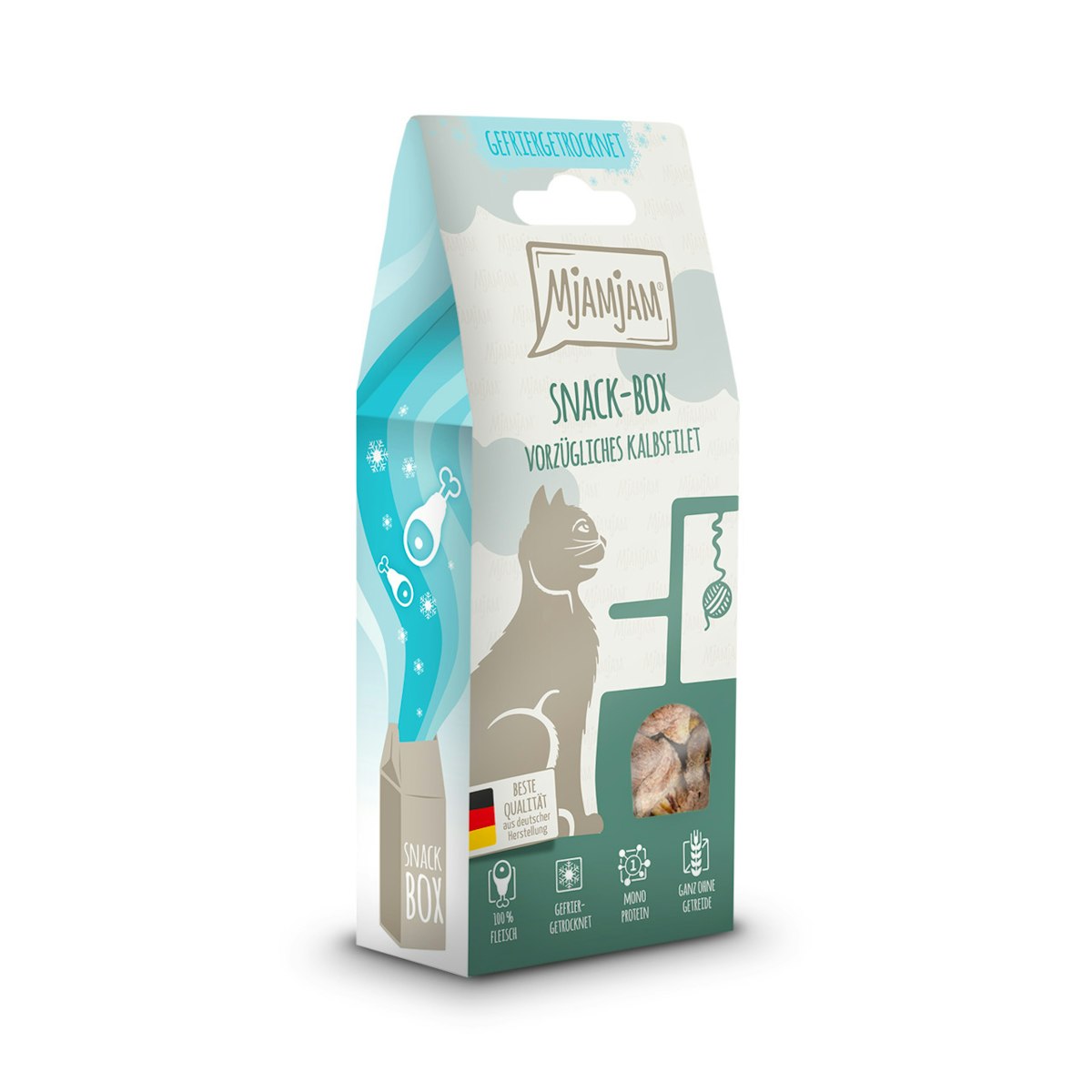 MJAMJAM leckere Snackbox 35g Katzensnack ZOO kraeftige huehnerherzen sp 5