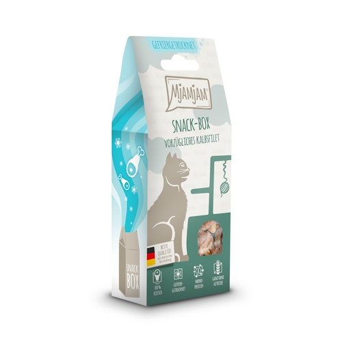 MJAMJAM leckere Snackbox 35g Katzensnack