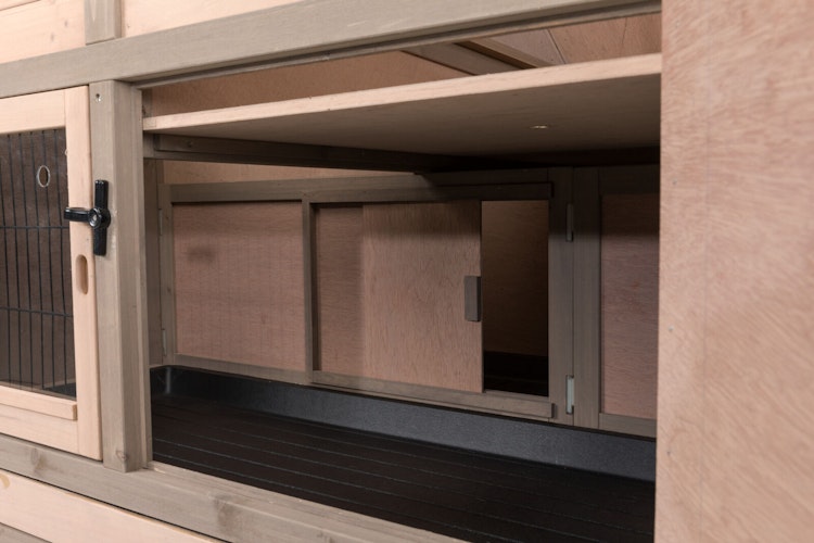 TRIXIE natura Kleintierstall XL mit Wärmedämmung, 120 × 98 × 94 cm