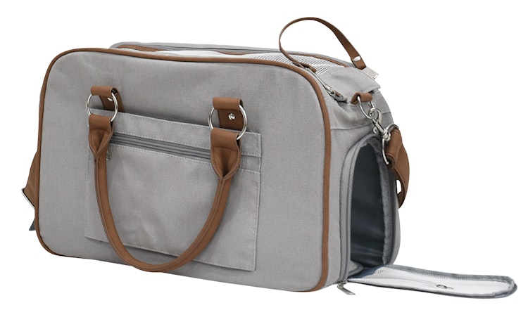 NOBBY Tasche "PERKA" hellgrau; L: 40 x 20 x 28 cm