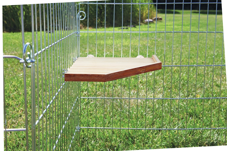 TRIXIE Unterstand und Plattform aus Holz Kleintierhaus