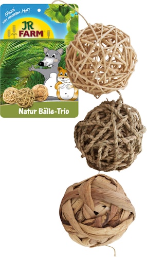 JR FARM Natur Bälle-Trio (1 Stück) Kleintiersnack