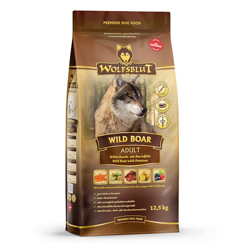 WOLFSBLUT Wild Boar Wildschwein mit Kartoffeln Hundetrockenfutter