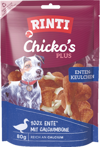 RINTI Chicko Plus Entenkeulchen 80 Gramm Hundesnack