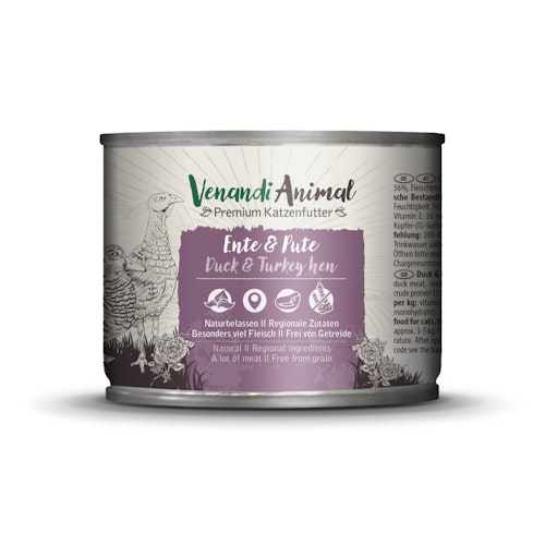 Venandi Animal 200 Gramm Katzennassfutter