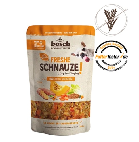 BOSCH Freshe Schnauze Topping 200g gelbes Ackergemüse