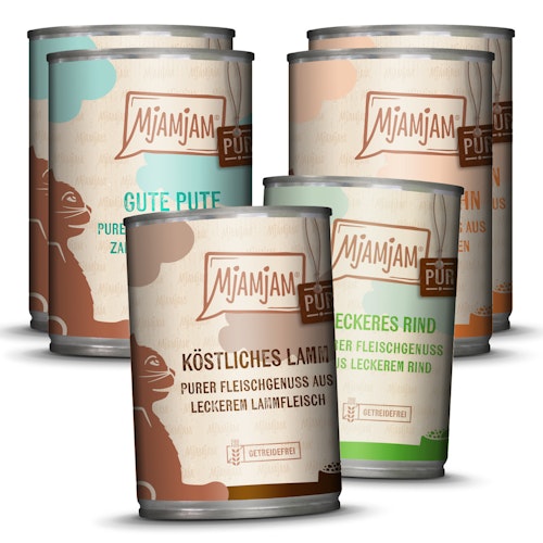 MJAMJAM Mixpaket 400g Dose Katzennassfutter