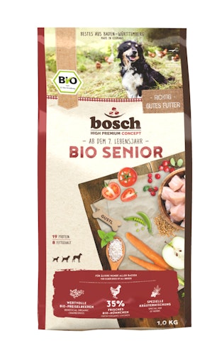 bosch Bio Senior Hühnchen & Preiselbeere Hundetrockenfutter